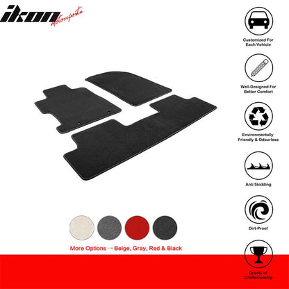 Best Car Mats for Honda Civic 2006-2011 2/4 Door Nylon 3PCS