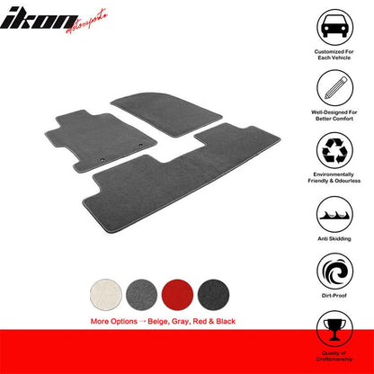 Best Car Mats for Honda Civic 2006-2011 2/4 Door Nylon 3PCS