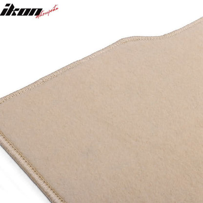 Car Floor Mat for 2008-2012 Honda Accord Beige Carpet 4PC Nylon