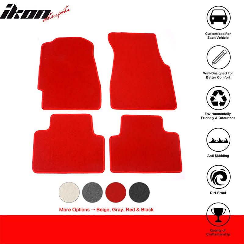 1992-1995 Honda Civic Car Floor Mats Carpet 4PC Nylon