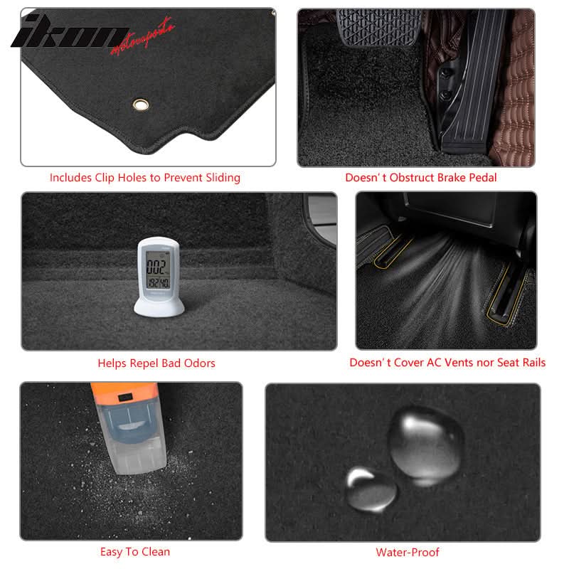 2011-2017 Honda Odyssey Car Floor Mats Carpet 3PC Nylon
