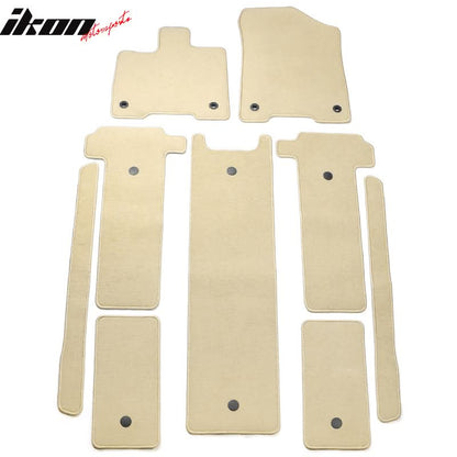 2021-2025 Toyota Sienna Floor Mats Liner Front Rear Carpets 9PC