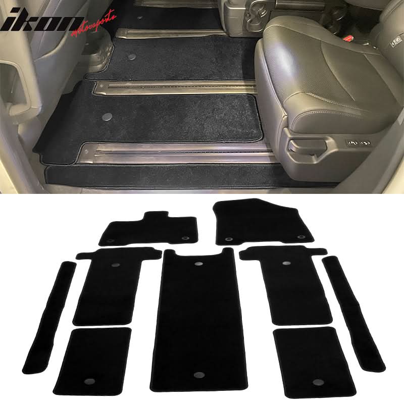 2021-2025 Toyota Sienna Floor Mats Liner Front Rear Carpets 9PC