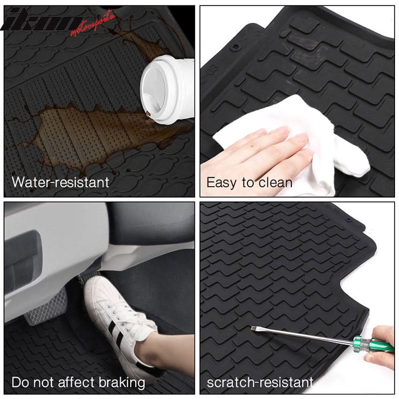 Car Floor Mat for 2012-15 Benz W166 ML Series 2016-2019 GLE Black 3PCS