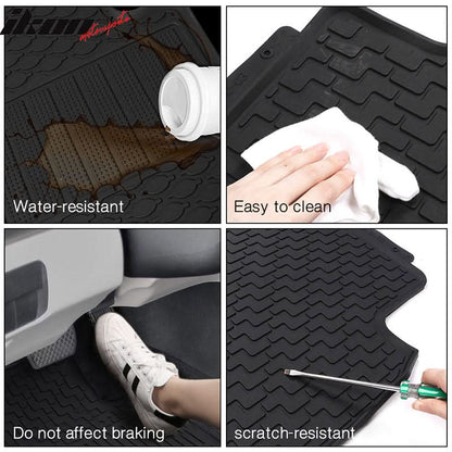 Car Floor Mat for 2012-15 Benz W166 ML Series 2016-2019 GLE Black 3PCS