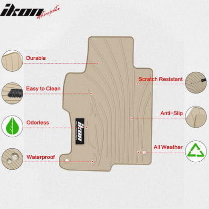 2013-2017 Honda Accord Sedan Car Floor Mats Carpet 4PC