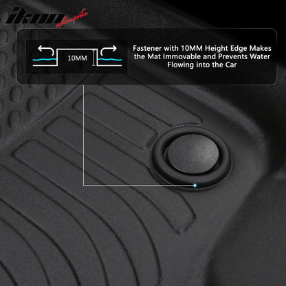 Car Floor Mat for 2022-2024 Tesla Model X 6 Seats All Weather 3D TPE