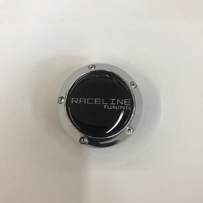 CPR131B Evo Chrome Snap in Cap w/ Black Decal