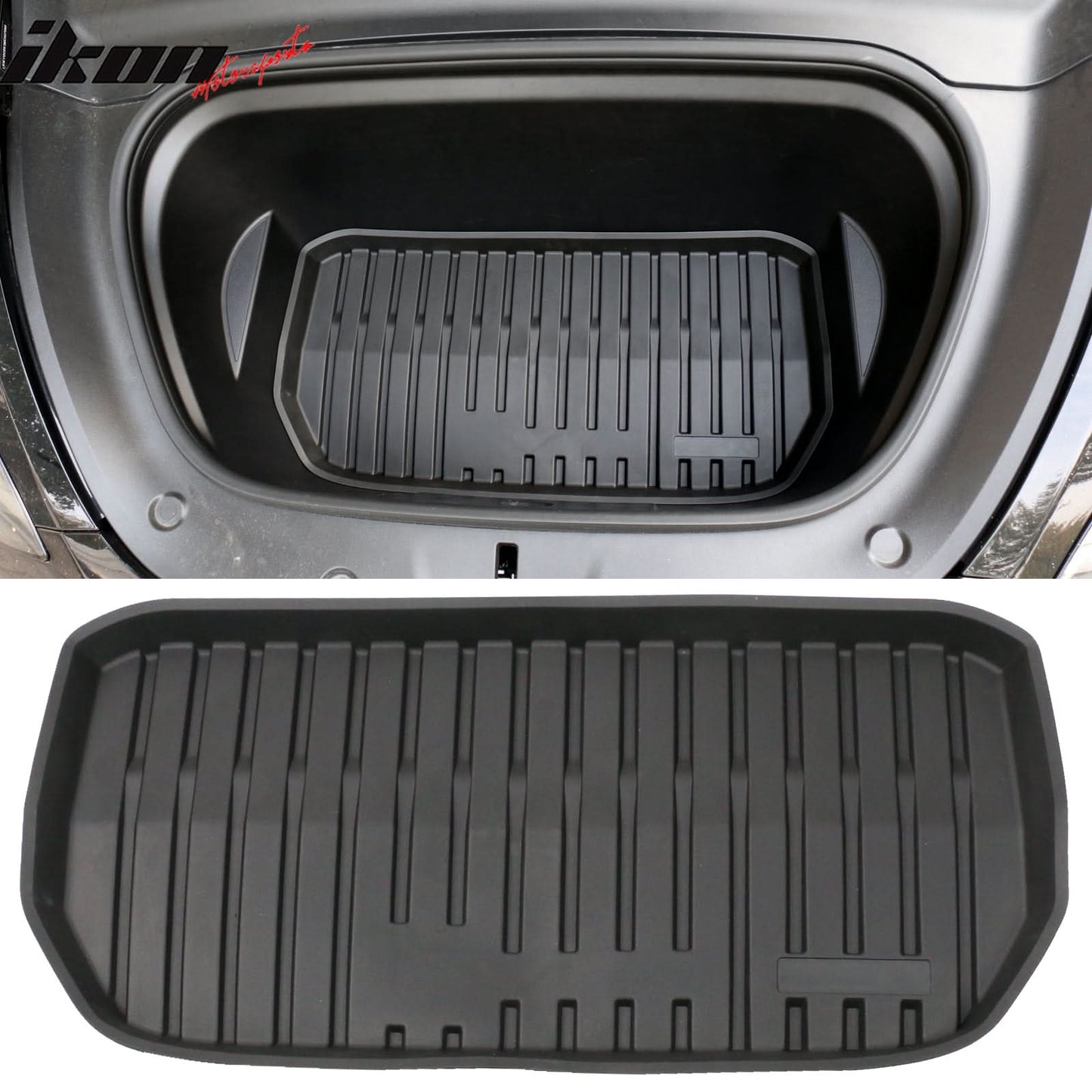 2020-2024 Tesla Model Y Black Trunk Mats Cargo Liner Injection TPE