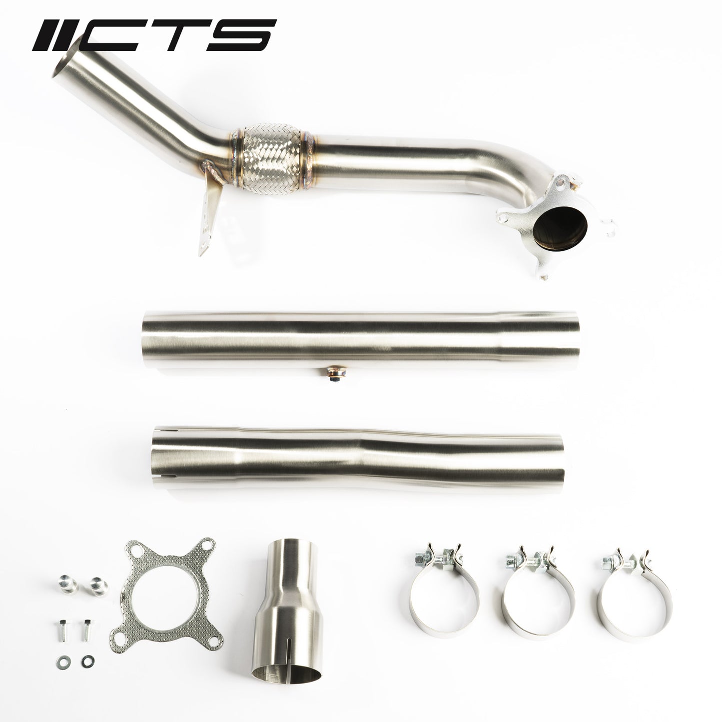 CTS Turbo MK6 Golf R 2.0T, MK2 Audi TT Quattro/TT-S 2.0T, 8P A3 Quattro/S3 2.0T Race Downpipe CTS-EXH-DP-0003