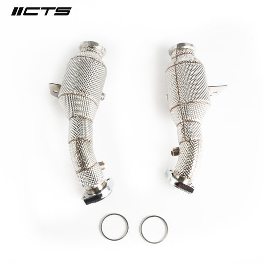 CTS Turbo HIGH-FLOW cat set for Mercedes Benz C43 C400 C450 E43 E400 E450 with M276 engine CTS-EXH-DP-0052-CAT