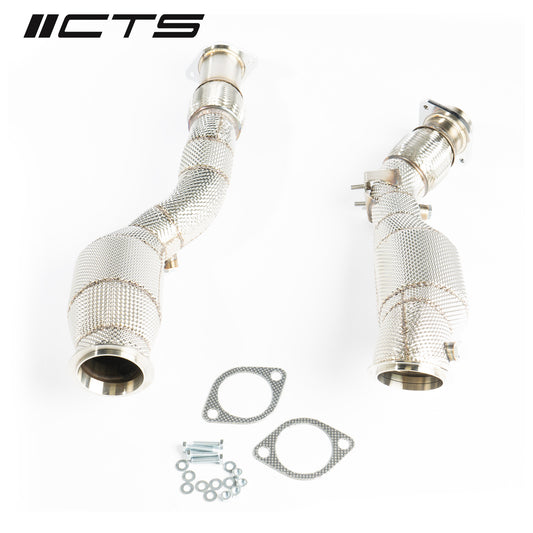 CTS Turbo BMW S58 F97/G01 X3M/X3MC &amp; F98/G02 X4M/X4MC High-Flow CATS CTS-EXH-DP-0043-CAT