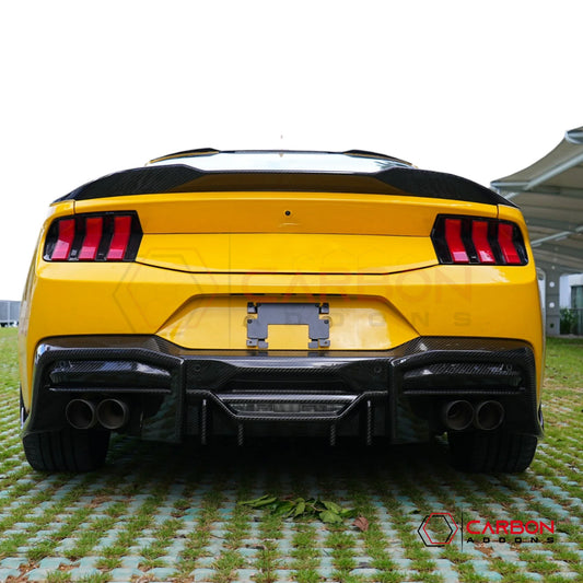 2024+ Ford Mustang S650 GT Real Carbon Fiber Rear Diffuser