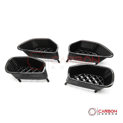 Carbon Fiber Fender Side Vents Replacement for 2009-2012 Chevrolet Corvette C6 ZR1 | Real Carbon Fiber Exterior Trim Upgrade