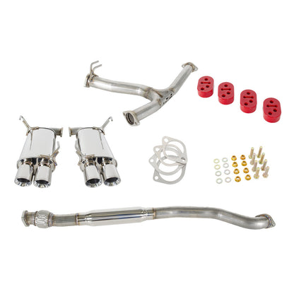 GrimmSpeed Catback Exhaust System - Resonated - 2011-21 Subaru WRX/STI Sedan GRM070033