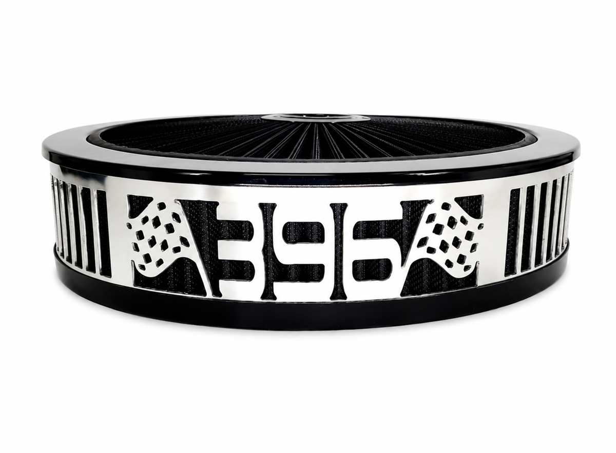 Granatelli Blingz Beauty Bandz Black Air Filter Assembly – 396 Graphic – 750022