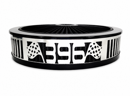 Granatelli Blingz Beauty Bandz Black Air Filter Assembly – 396 Graphic – 750022