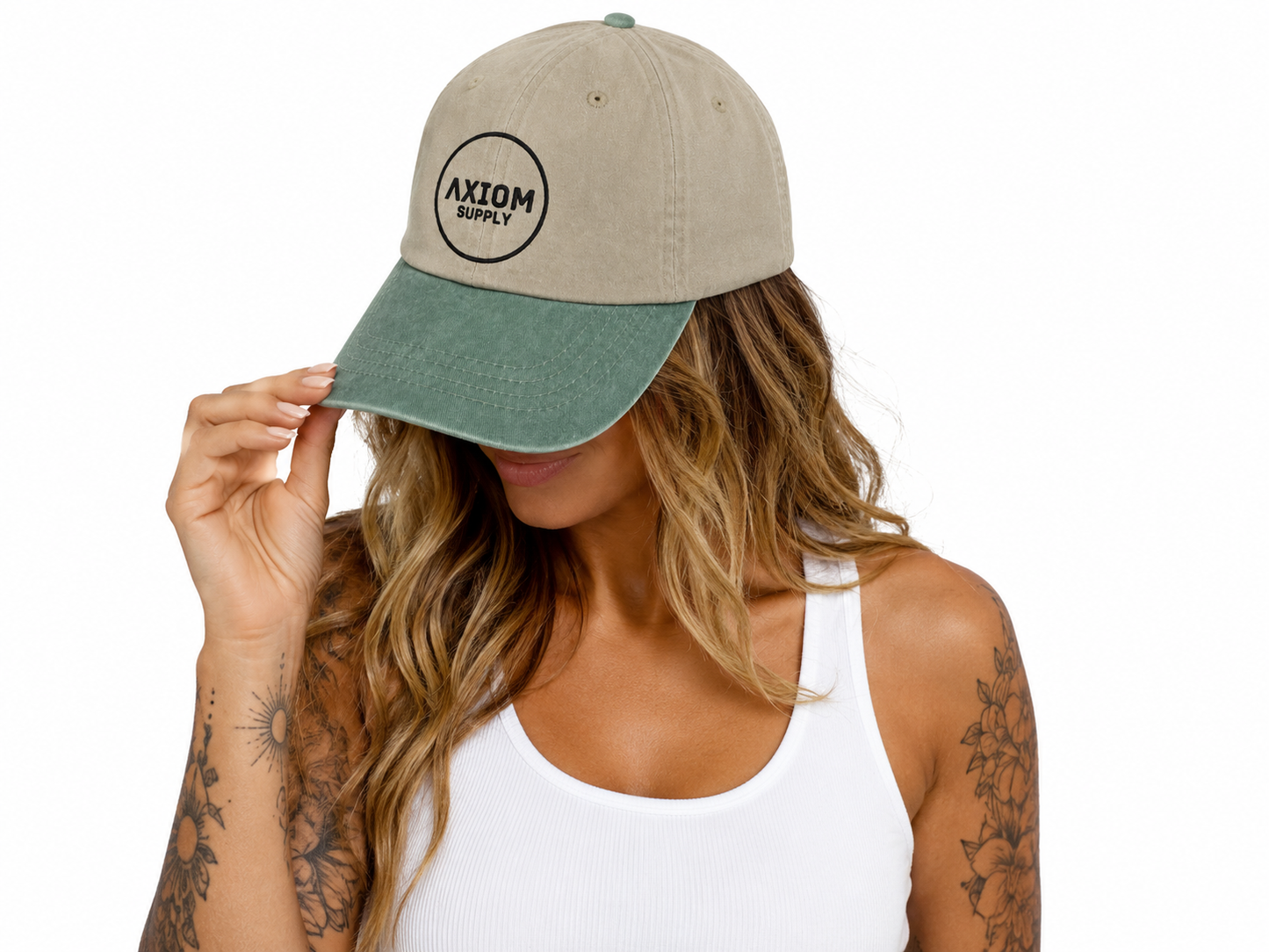 Axiom Supply Women's Two-Tone Vintage Dad Hat