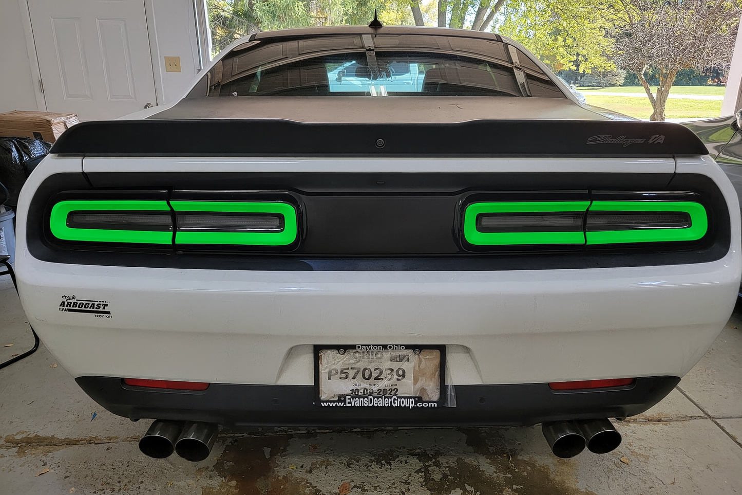 15-23 Dodge Challenger Colored Taillight Tint Overlay
