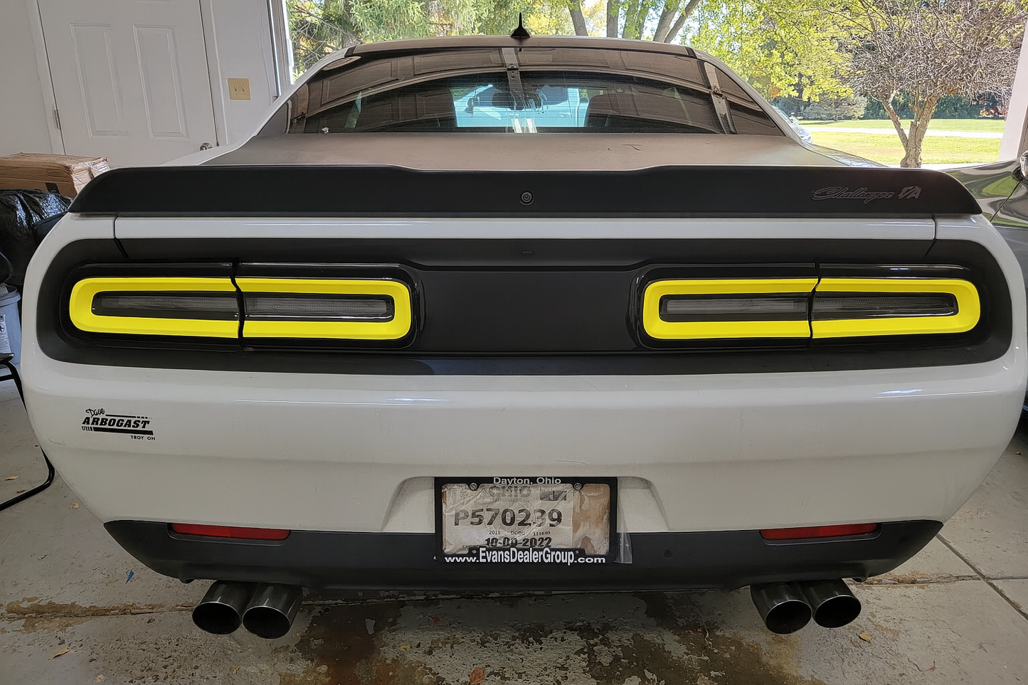 15-23 Dodge Challenger Colored Taillight Tint Overlay