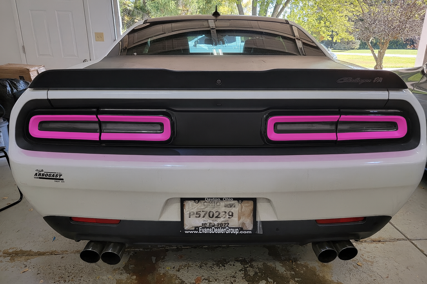 15-23 Dodge Challenger Colored Taillight Tint Overlay