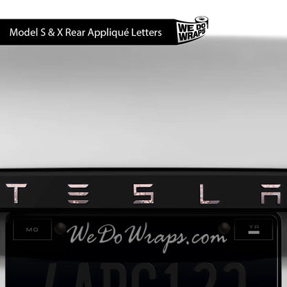 Cherry Blossoms Tesla Emblem Decals (Front + Back) | Model S