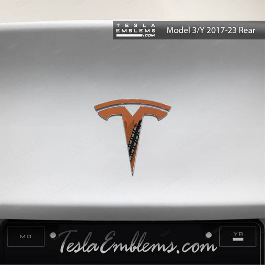 Wookie Tesla Emblem Decals (Front + Back) | Model 3