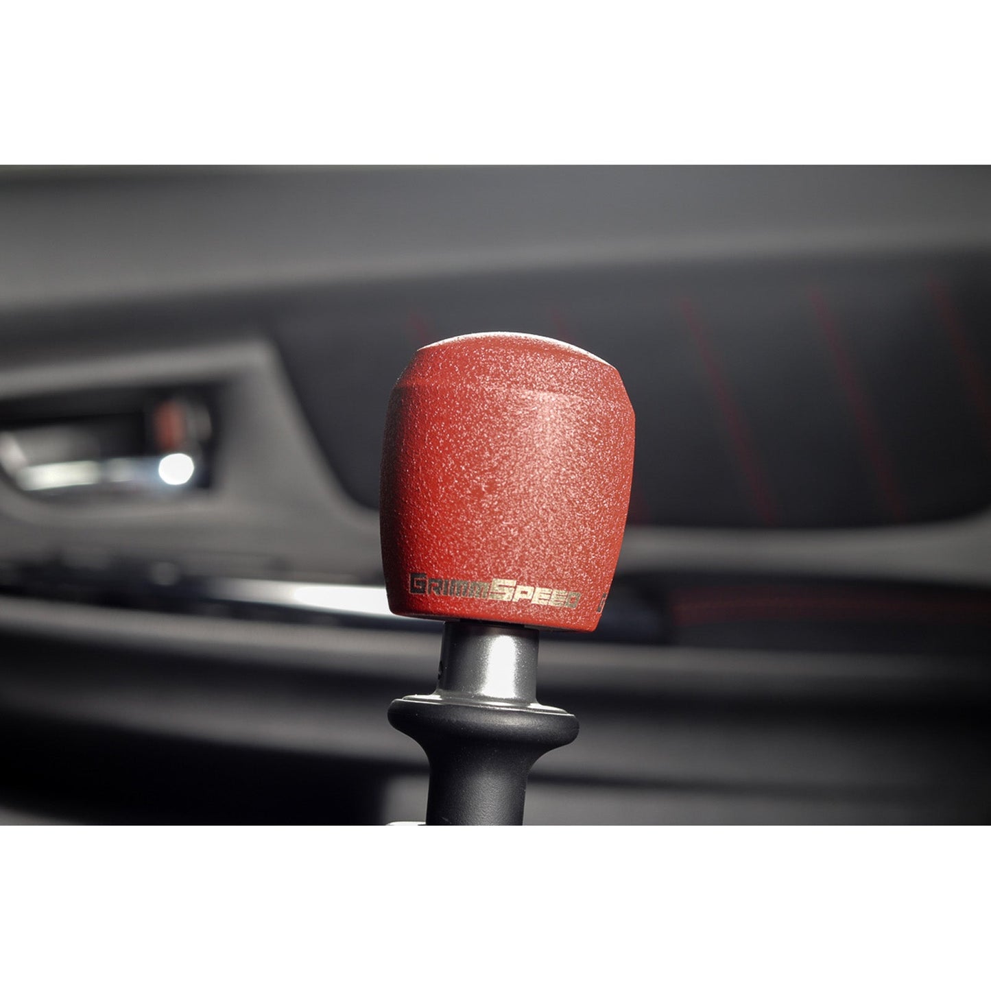 Grimmspeed Stubby Shift Knob - Red - Universal GRM380003