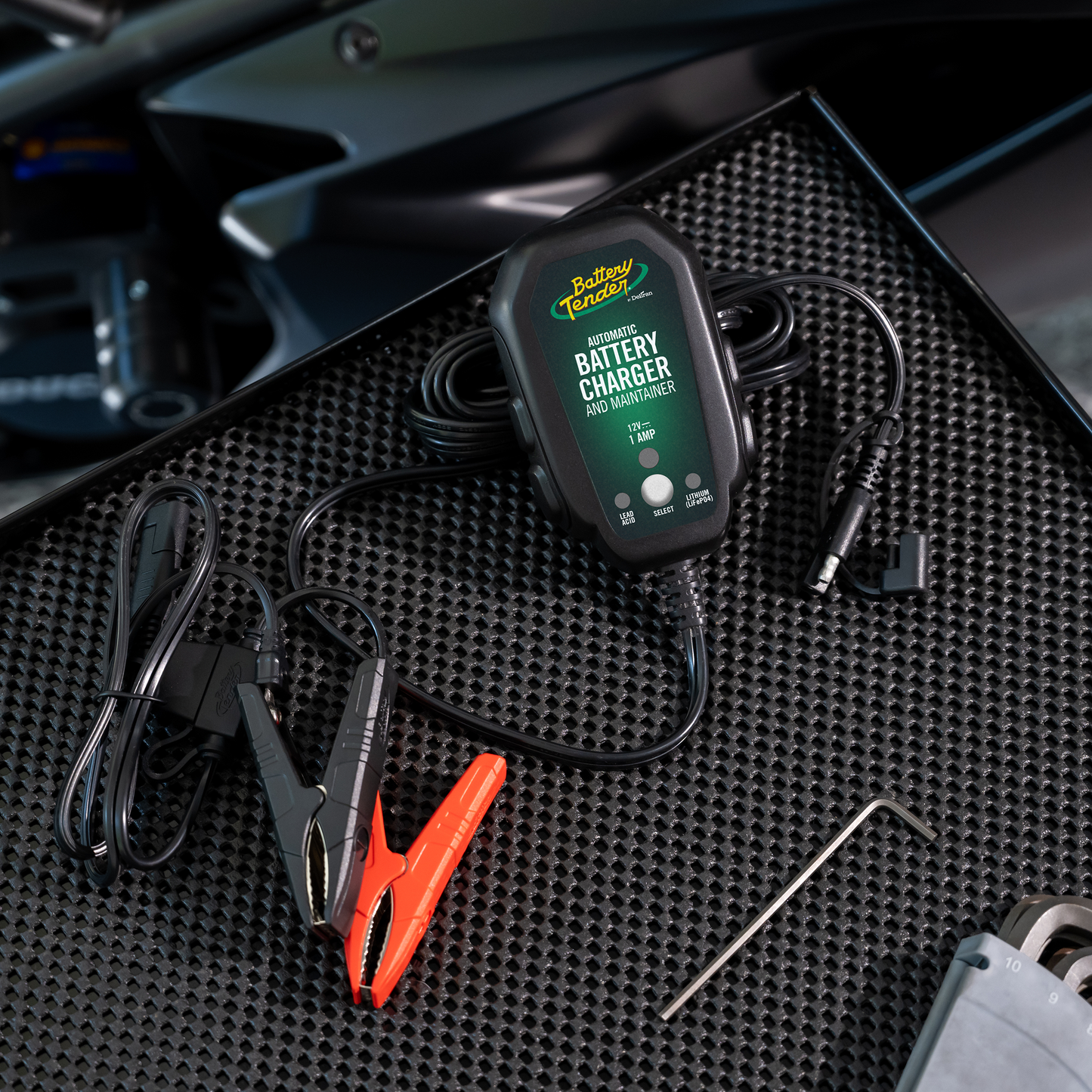 Battery Tender Junior 1 AMP 12V Selectable Chemistry Battery Charger and Maintainer