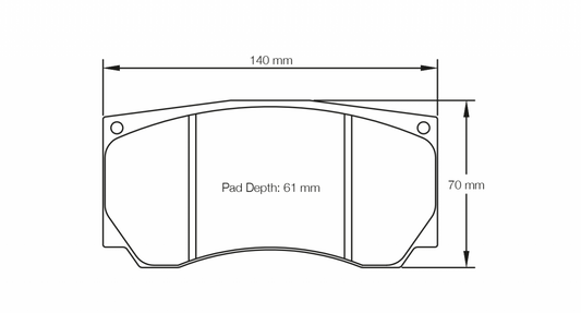 PAGID Racing Pagid Racing 3279 RST1 Compound Brake Pads 3279-RST1