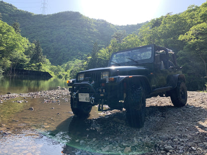 Fishbone Offroad Piranha Front Bumper with Winch Guard for 1987-2006 Jeep Wrangler FB22048