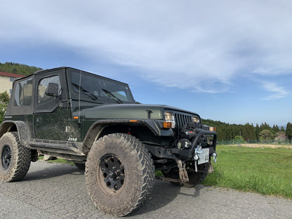 Fishbone Offroad Piranha Front Bumper with Winch Guard for 1987-2006 Jeep Wrangler FB22048