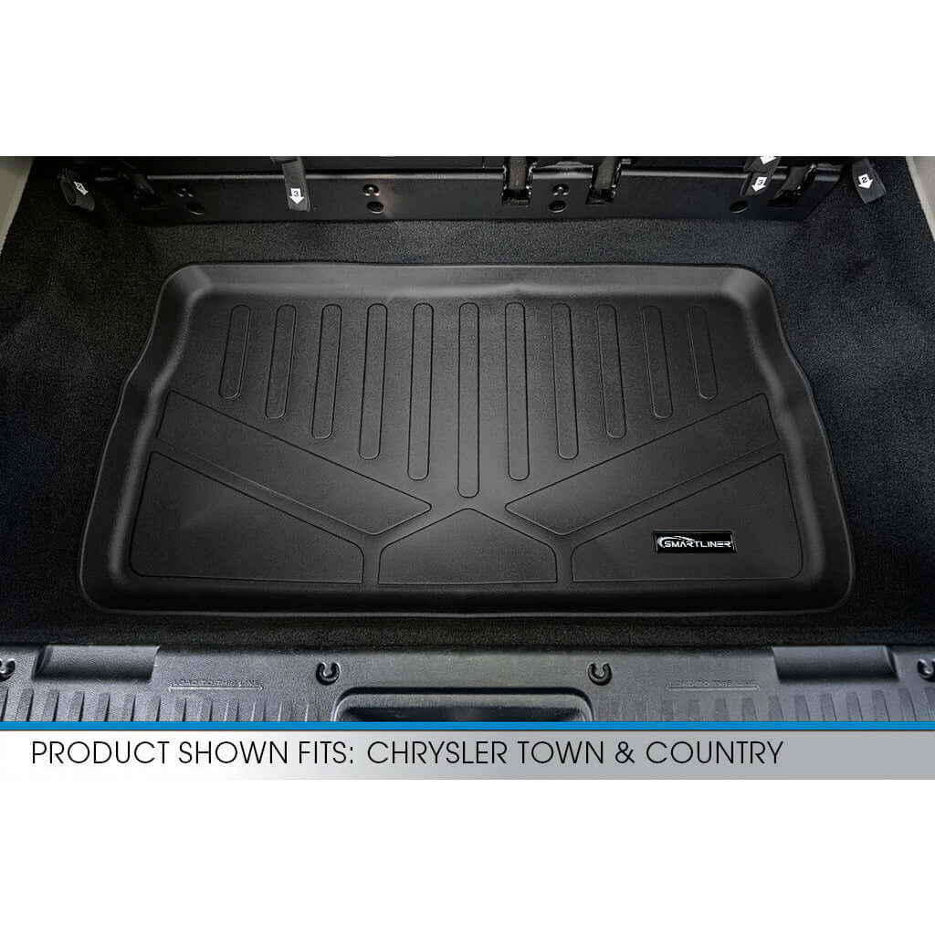 Smart Trim™ Floor Liners For 2013-2020 Dodge Grand Caravan (2nd Row Bucket) (1st Row Console)