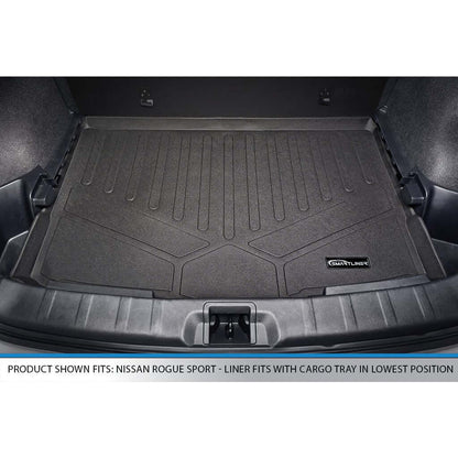 SMARTLINER Floor Liners for 2017-2024 Nissan Rogue Sport - Factory Cargo Tray in Lowest Position