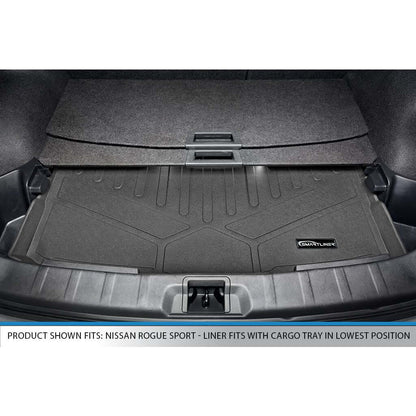 SMARTLINER Floor Liners for 2017-2024 Nissan Rogue Sport - Factory Cargo Tray in Lowest Position
