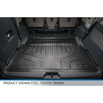 SMARTLINER Custom Fit Floor Liners For 2021-2026 Toyota Sienna with 2nd Row Bucket Seats and Spare Tire