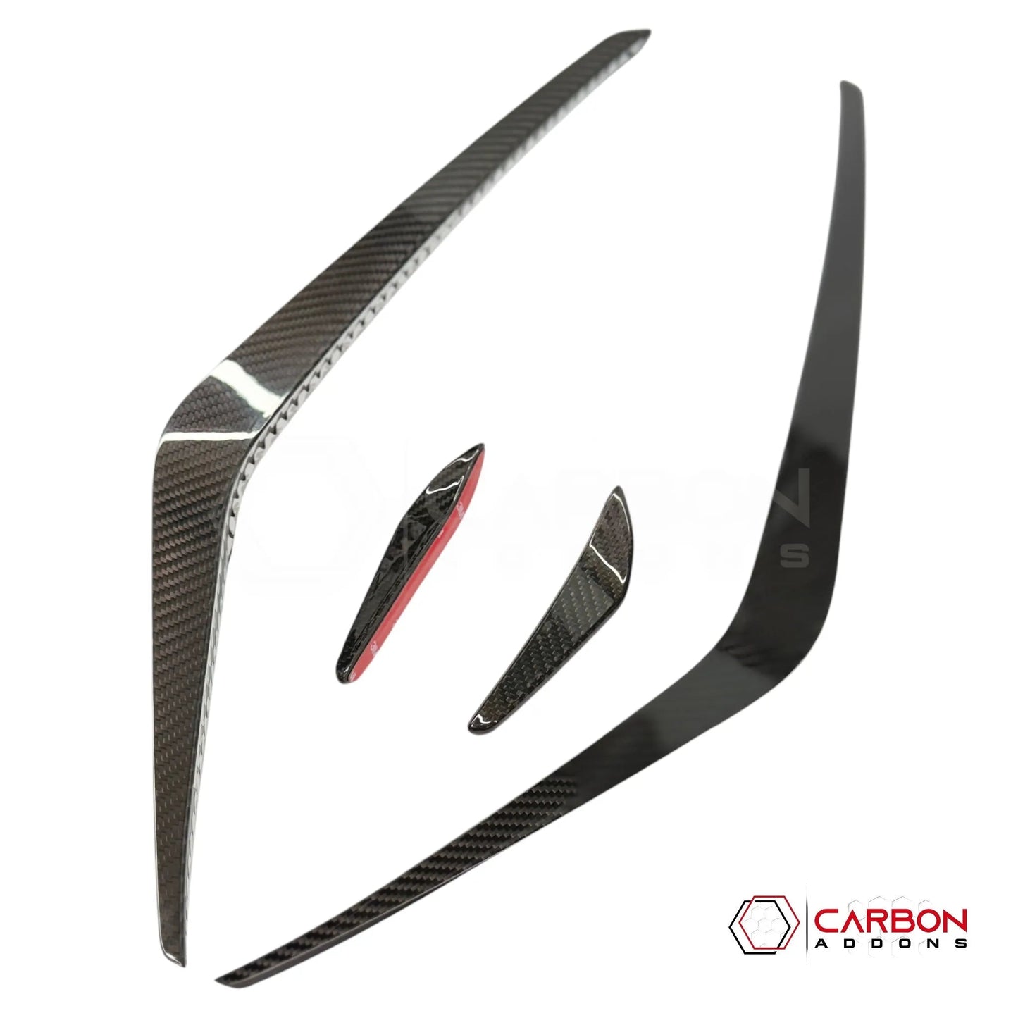 Real Carbon Fiber Aero Canards for 2024+ Ford Mustang GT