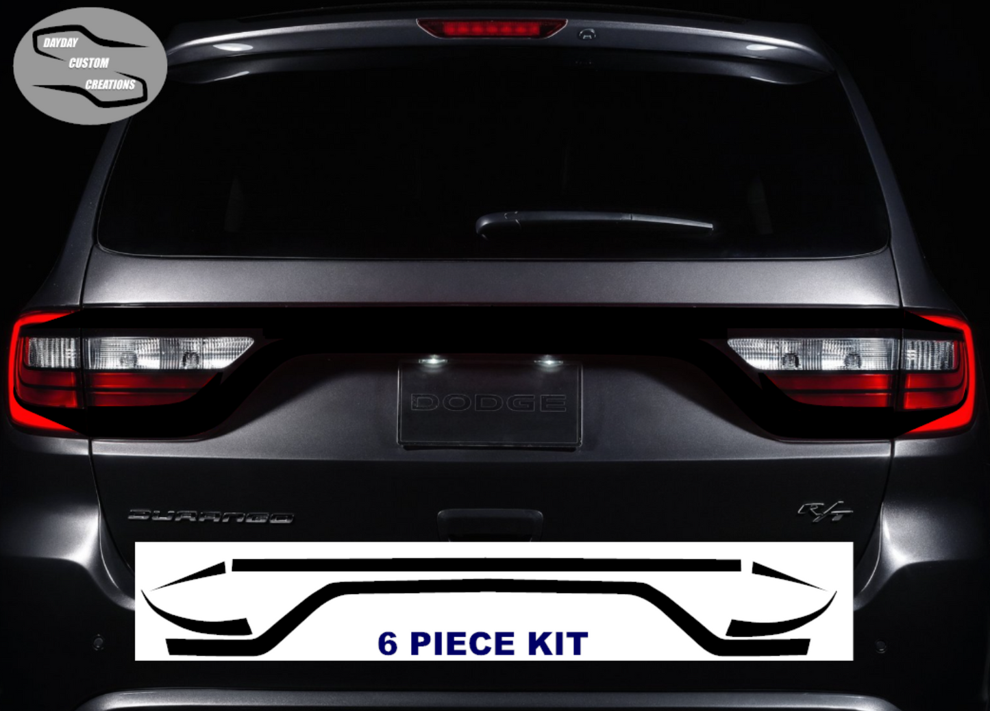14-26 Dodge Durango Taillight Decal Design 6
