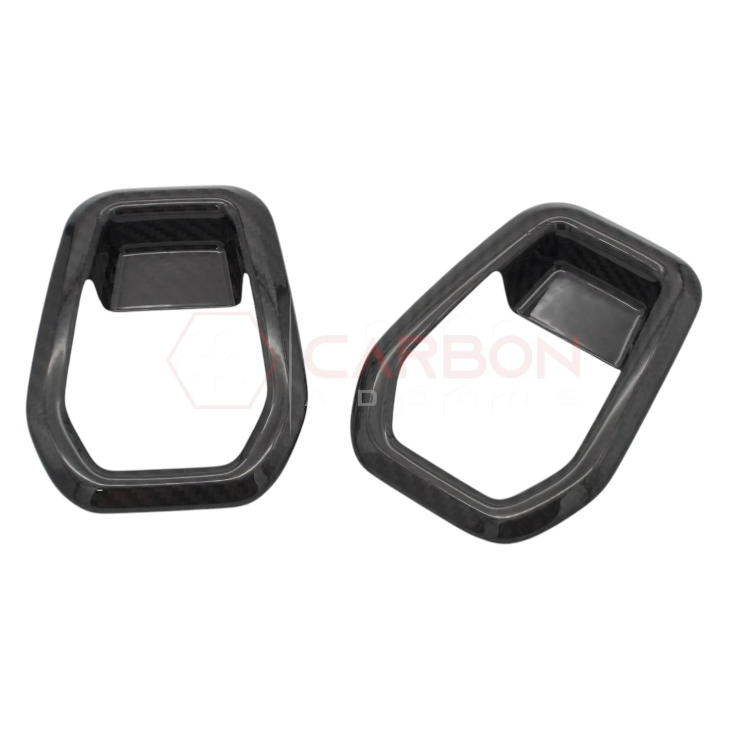 Real Carbon Fiber Seat Release Handle Trim Covers for 2024+ Ford Mustang