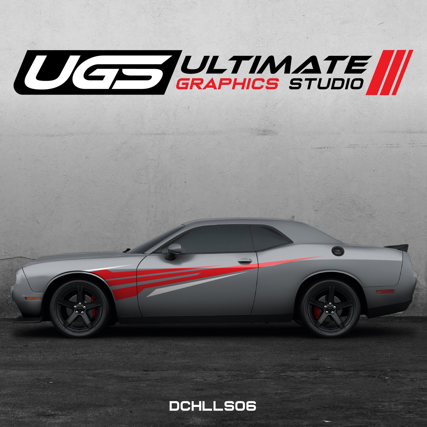 Dodge Challenger Side Graphics 2 Colors