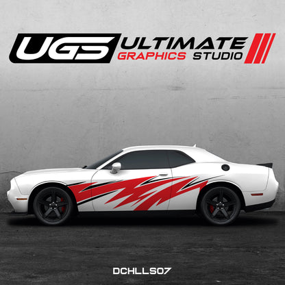 Dodge Challenger Side Graphics 2 Colors
