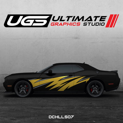 Dodge Challenger Side Graphics 2 Colors