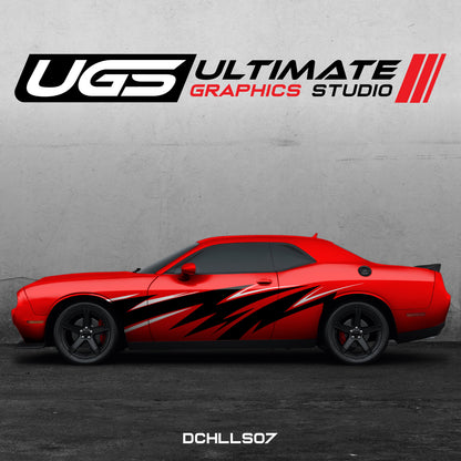 Dodge Challenger Side Graphics 2 Colors