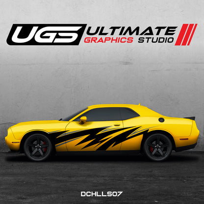 Dodge Challenger Side Graphics 2 Colors