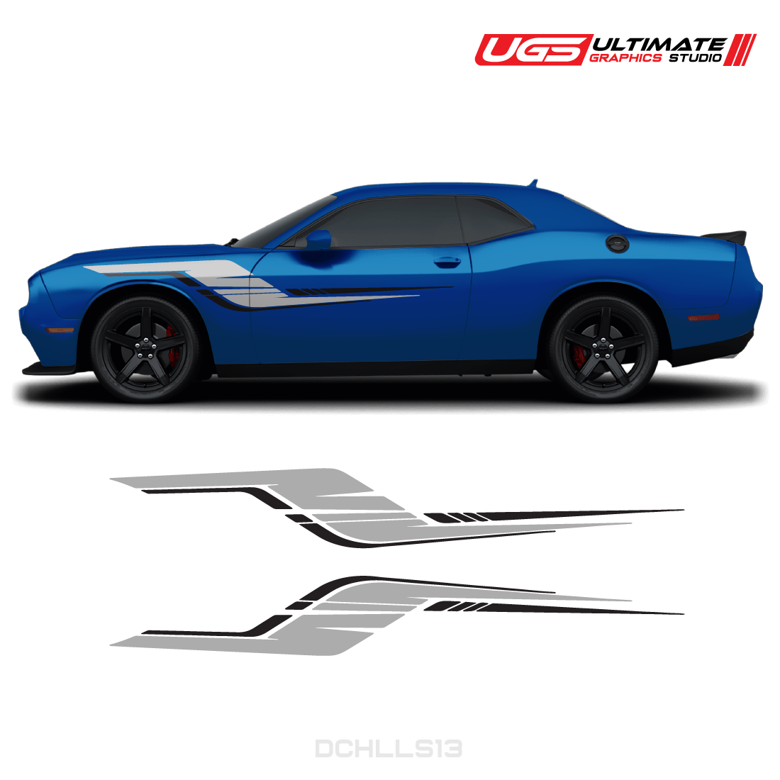 Dodge Challenger Side Graphics 2 Colors