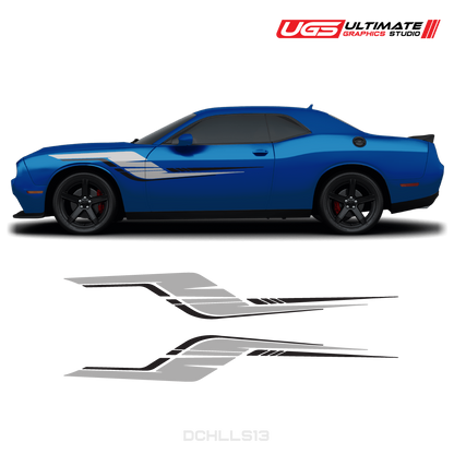 Dodge Challenger Side Graphics 2 Colors