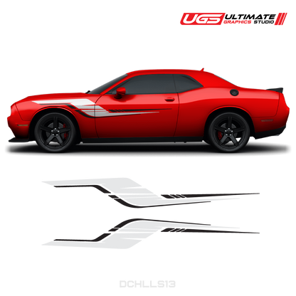 Dodge Challenger Side Graphics 2 Colors