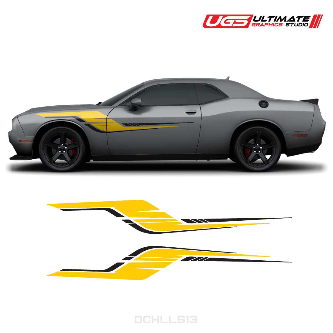 Dodge Challenger Side Graphics 2 Colors