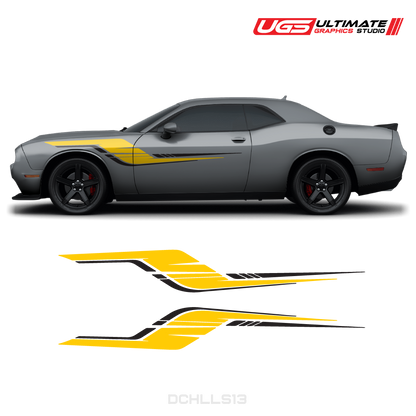 Dodge Challenger Side Graphics 2 Colors