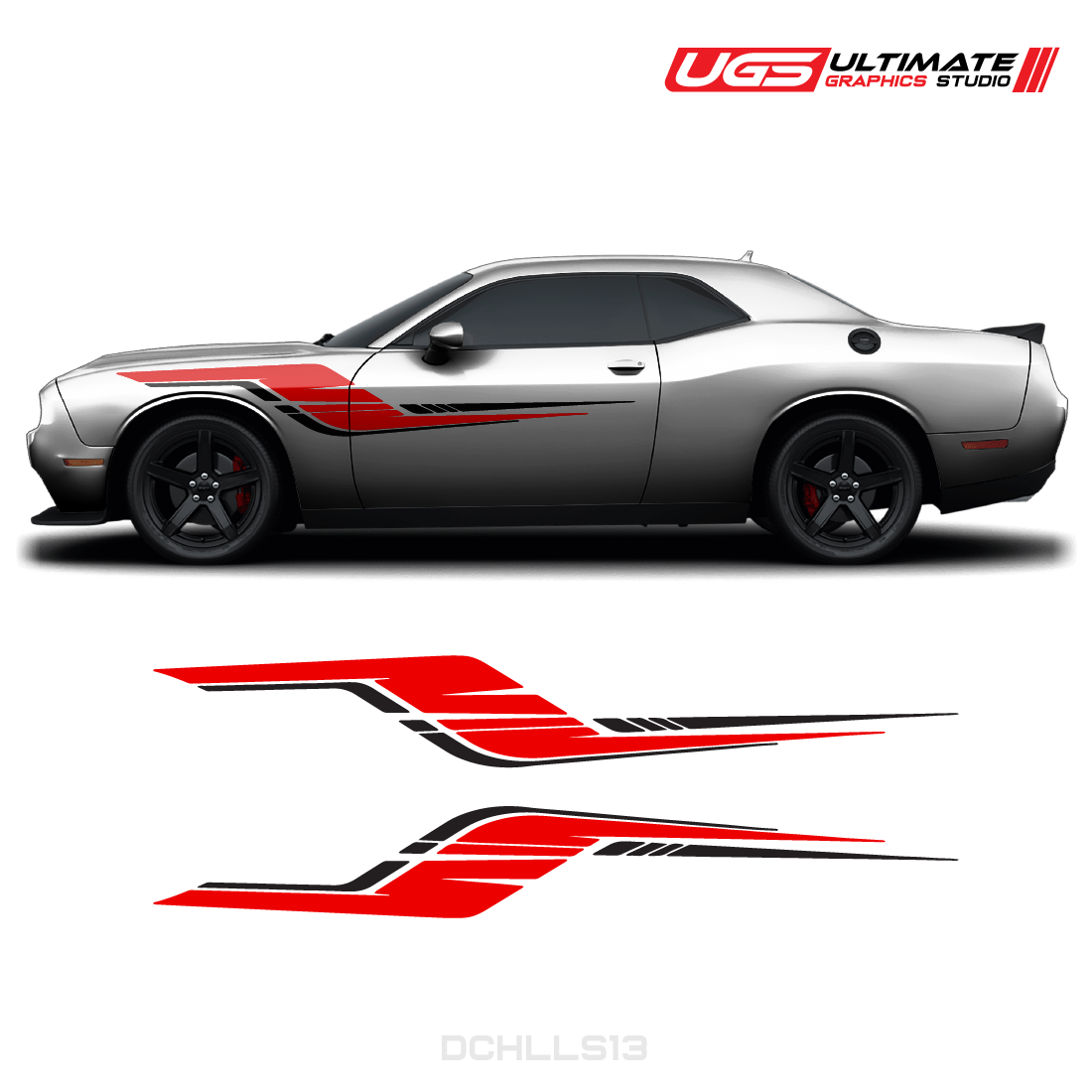 Dodge Challenger Side Graphics 2 Colors